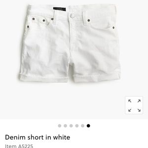 J. Crew White Denim Shorts 24